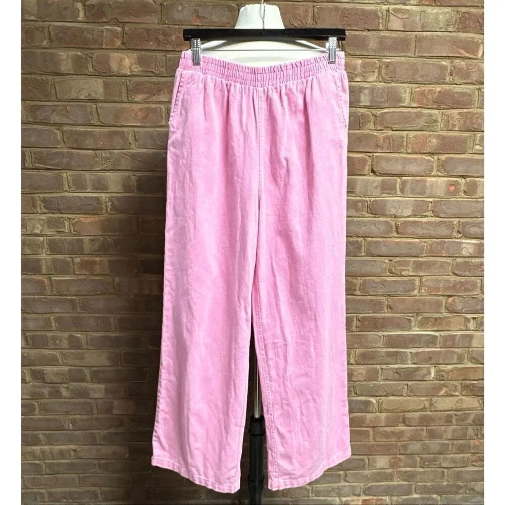 Double Zero Women’s Pink Wide Leg Pants Sz Medium NEW